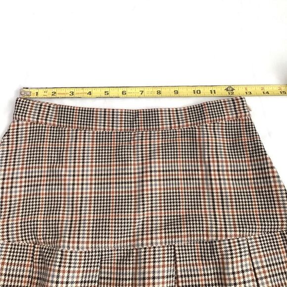 BB Dakota by Steve Madden Brown  Check The Time Mini Skirt New Size 2 - Picture 7 of 10